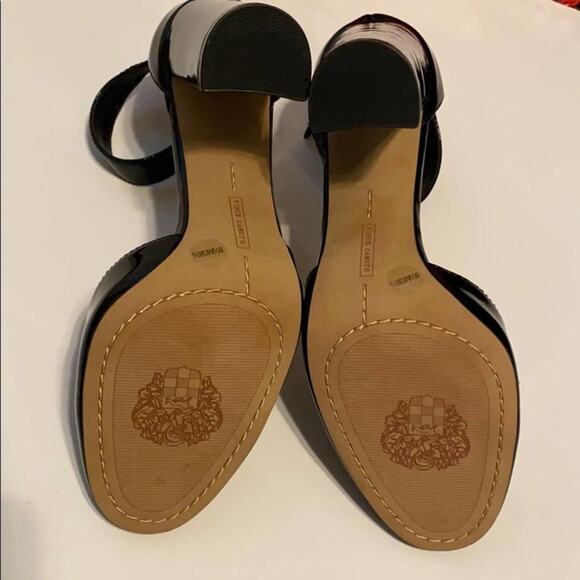 Vince Camuto Shaytel Soft Black Patent Heels - Picture 7 of 8